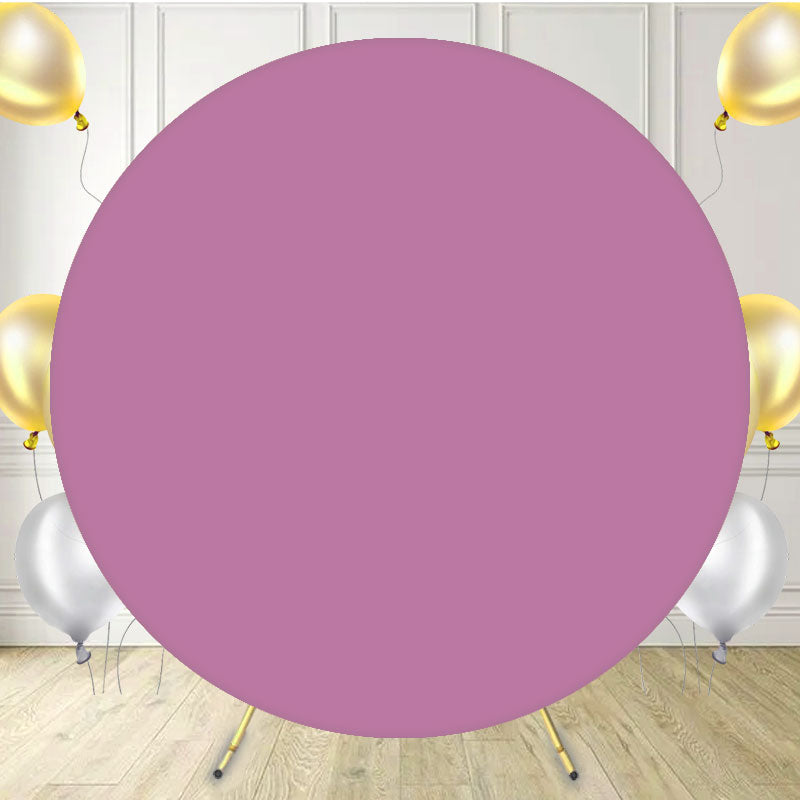 Taro Solid Color Round Backdrop For Party - Layoris