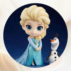 Cute Princess Cartoon Birthday Round Backdrop - Layoris