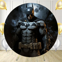 Hero Happy Birthday Round Backdrop For Children - Layoris