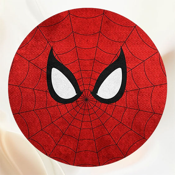 Spider Web Red Birthday Circle Backdropb - Layoris