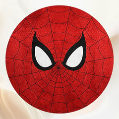 Spider Web Red Birthday Circle Backdropb - Layoris
