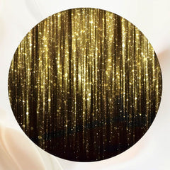 Round Shining Golden Light Birthday Backdrop - Layoris