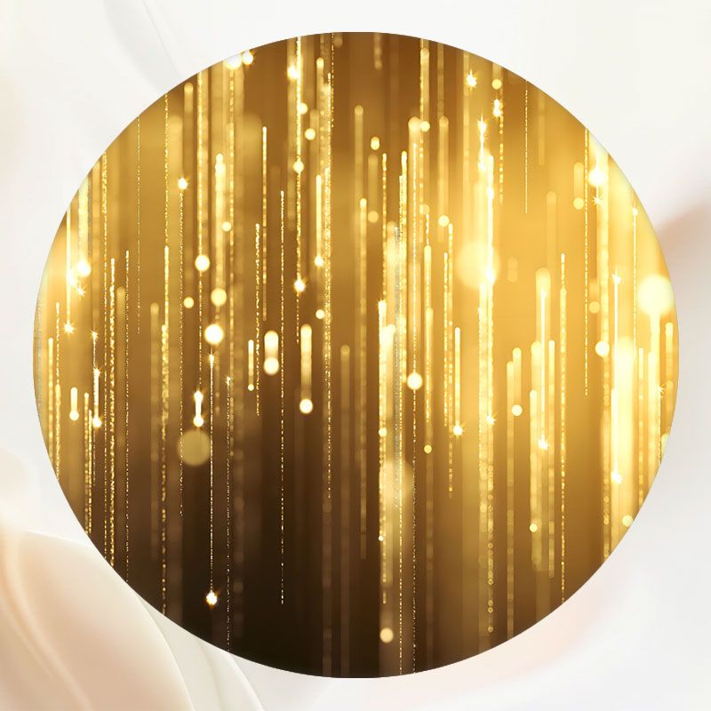 Round Golden Light Birthday Backdrop - Layoris