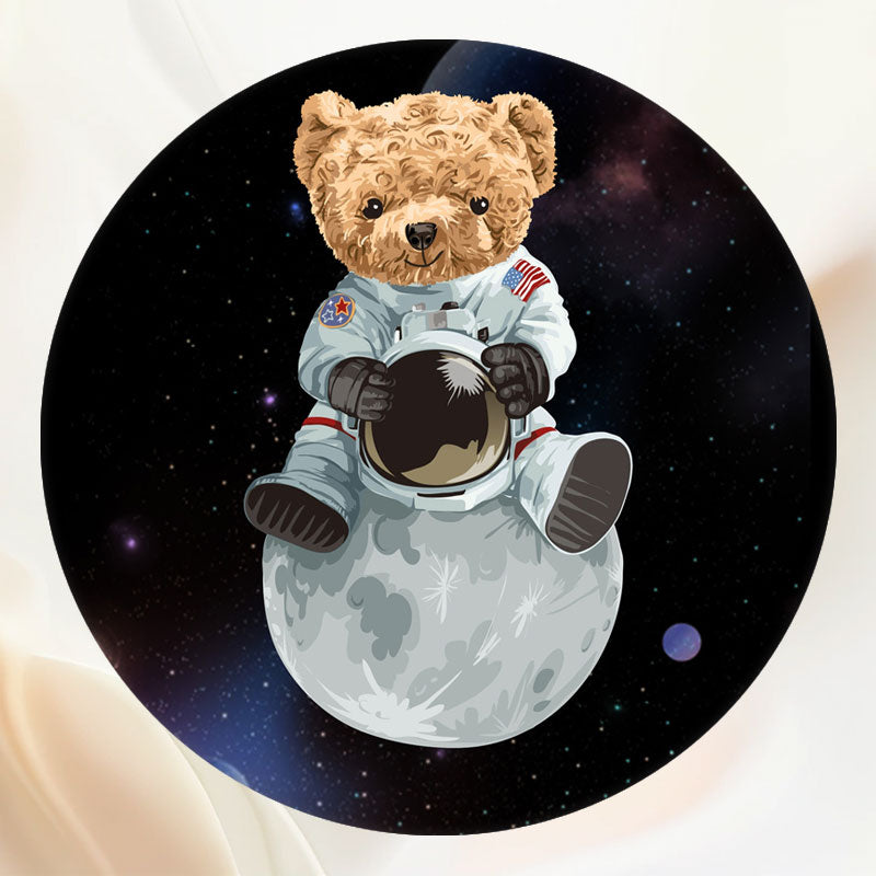 Teddy Bear Space Travel Kids Birthday Backdrop - Layoris