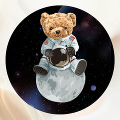 Teddy Bear Space Travel Kids Birthday Backdrop - Layoris