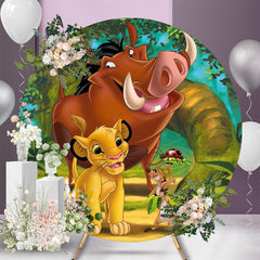 (7 Days Delivery) Round Kids Birthday Backdrop