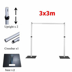 10X10Ft Event Display Backdrop Frame Adjustable Support
