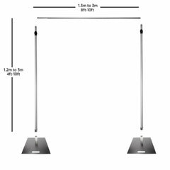 10X10Ft Event Display Backdrop Frame Adjustable Support