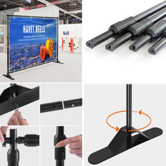 Adjustable Step And Repeat Banner Stand For Backdrops