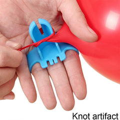 Hand Held Inflator Pump With Balloon Tying Tool