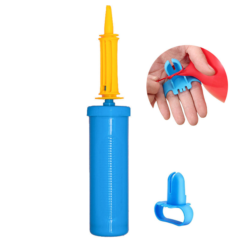 Hand Held Inflator Pump With Balloon Tying Tool
