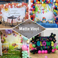 Layoris (7 Days Delivery) Window Snowman Pine Forest Christmas Backdrop