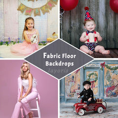 Beach With Footprints Summer Fabric Floor Backdrop - Layoris