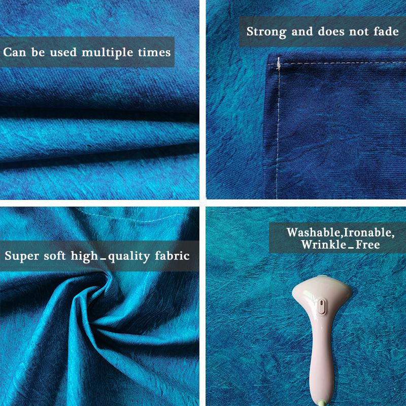 Blue Water Ripples Studio Fabric Floor Backdrop - Layoris