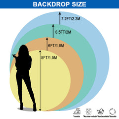 (7 Days Delivery) Round Cartoon Watermelon Birthday Backdrop