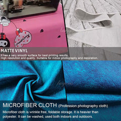 Layoris Blue Gradient Wave Photography Backdrop